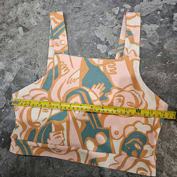 Dazey La Anthropology Abstract Femme Crop Top Art Inspired Size Large - Picture 4 of 7